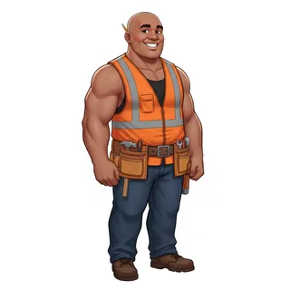 Uncle Sione, drawn as a friendly cartoon character.