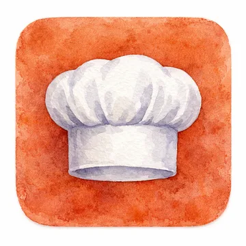 SousChef icon concept explored and dropped: Toque.